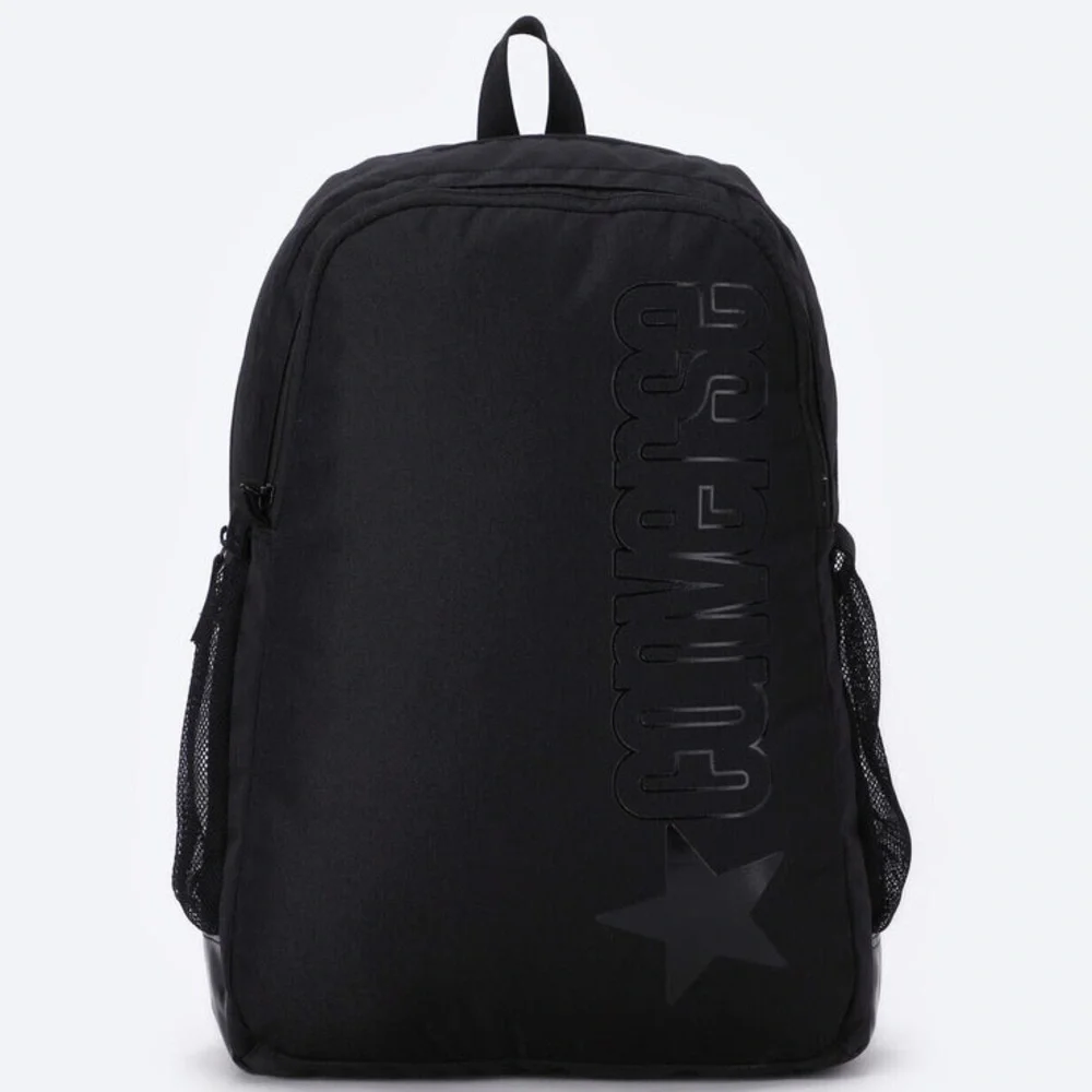 Converse Black Speed 2 Unisex Black Polyester Backpack One‎ Size | NEW/NWT!!🎒🖤